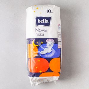 Прокладки BELLA Nova Maxi Soft air Белая линия, 10 шт.jpg