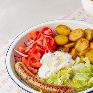 Луковый суп+ куриная колбаска с бэби картофелем.jpg