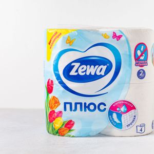 Туалетная бумага ZEWA Плюс 2 слоя 4 шт.JPG