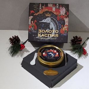 Икра черная осетровая Золото Каспия в подарочной упаковке, 250гр.jpg