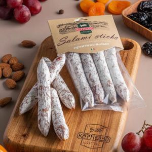 Колбаски сыровяленные Салями Стикс в белой плесени, 100гр.jpg