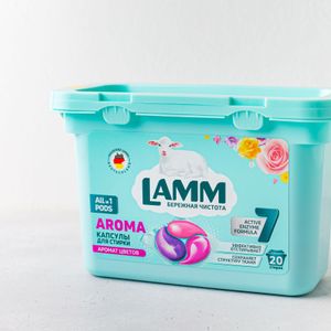 Капсулы для стирки белого и цветного белья LAMM Aroma , 20 штук.jpg