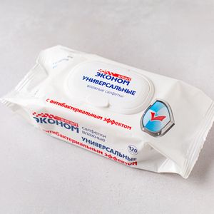 Влажные салфетки универсальные Эконом Smart, 120 шт..jpg