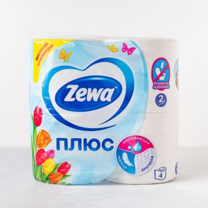 Туалетная бумага ZEWA Плюс 2 слоя 4 шт.JPG