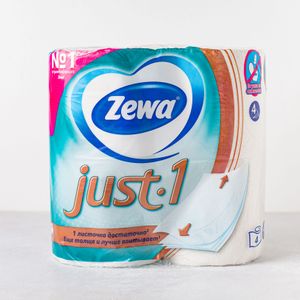 Туалетная Бумага Zewa Just-1 4 слоя 4 штуки.JPG