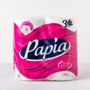Туалетная бумага Papia 3 слоя, 4 рулона.JPG