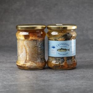 Скумбрия атлантическая натуральная  в стекл.банке, 500гр..jpg