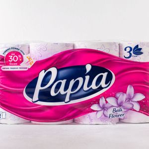 Туалетная бумага PAPIA ,8 рулонов.jpg