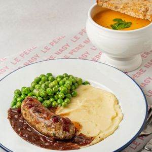 Сырный суп + тулузская колбаска с пюре.jpg