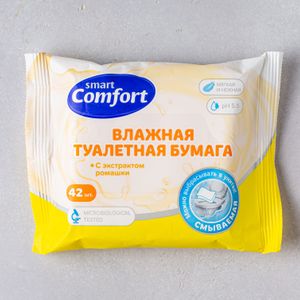 Влажная туалетная бумага Smart comfort с экстрактом ромашки , 42 шт.jpg