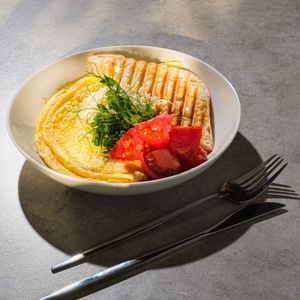 Омлет с сыром грюйер.JPG