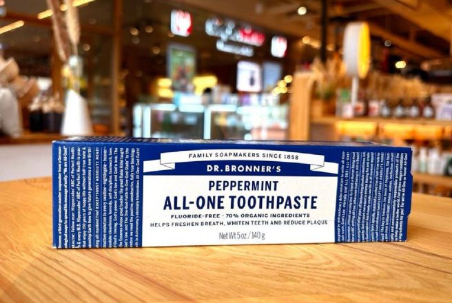 Натуральная Органическая зубная паста Dr. Bronner’s Перечная мята, 140гр.jpg