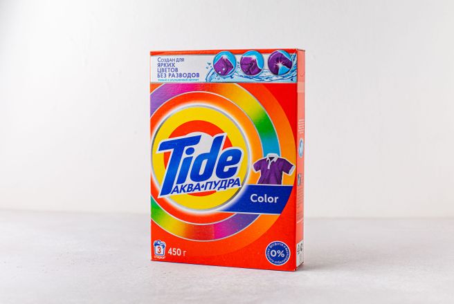 Стиральный порошок Tide Аквапудра Color для цветного белья 450 гр.JPG