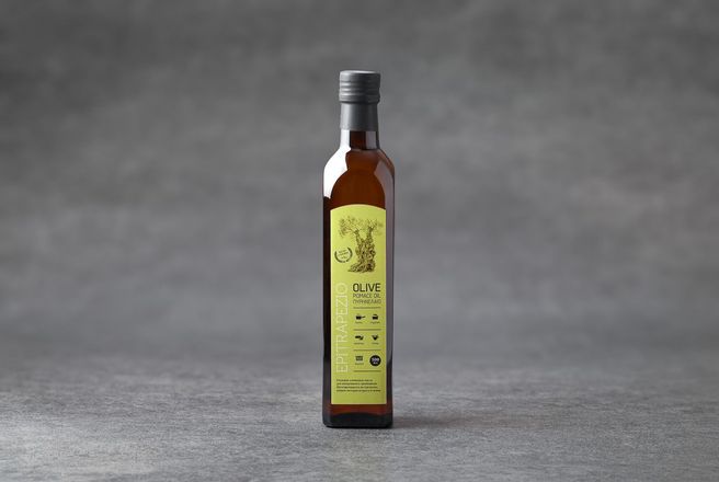Оливковое масло Pomace Epitrapezio с чесноком, 0,5 л.jpg