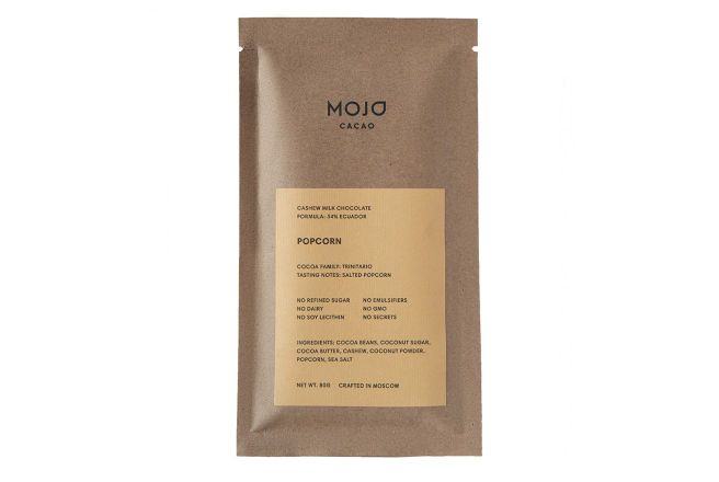 Молочный шоколад Mojo cacao 54% с воздушным соленым попкорном 80 г.jpg