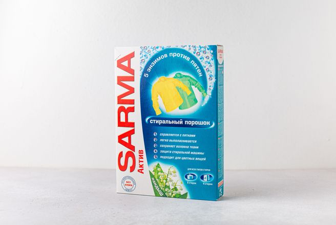 Стиральный порошок SARMA Актив Ландыш, 0.4 кг.JPG