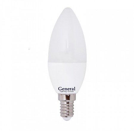 Лампа светодиодная General Стандарт GLDEN-CF-7-230-Е14-4500.jpg