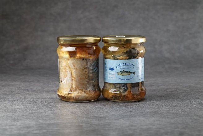 Скумбрия атлантическая натуральная  в стекл.банке, 500гр..jpg