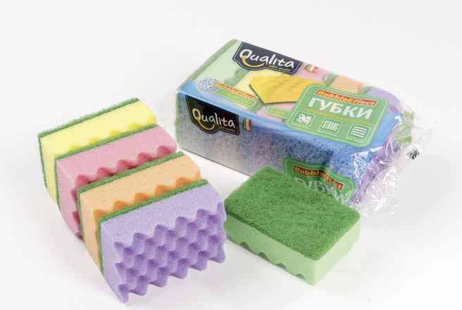 Qualita губки кухонные Bubble Effect.png