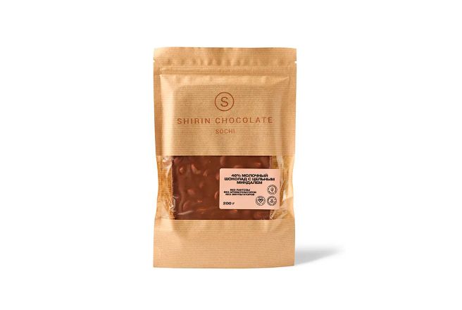 Шоколад молочный 46% на основе миндаля с цельным миндалем Shirin Chocolate,.jpg