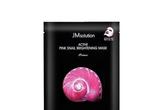 JMSOLUTION ACTIVE PINK SNAIL BRIGHTENING MASK PRIME Маска с муцином розовой улитки для сияния 30 мл.jpg