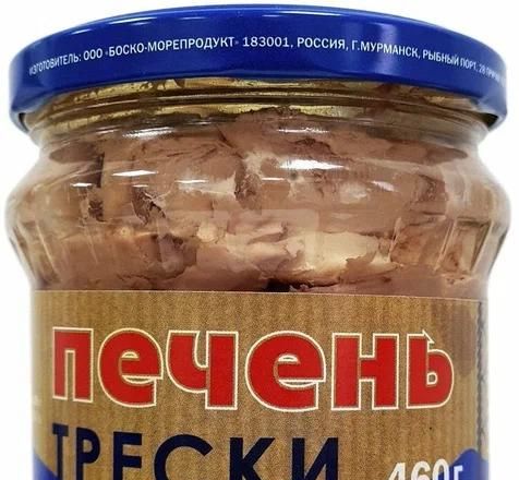 Печень трески атлантической кусочки в стекле,460р (Б&К Морепродукт).webp