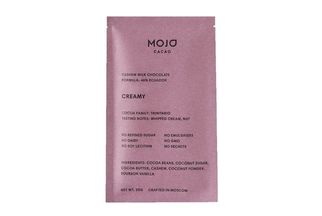 Молочный шоколад Mojo cacao 46% (Эквадор) Creamy 20 г.jpg
