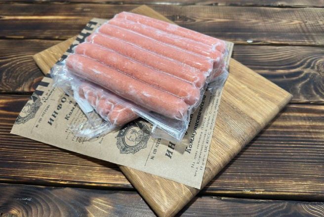 Колбаски для гриля 2 мяса замороженные, 600гр.jpg